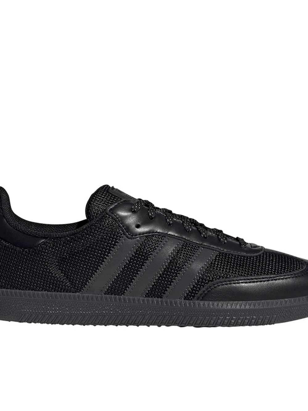 adidas Men's Black Low-Profile Mesh & Leather Sneaker